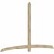 Ekena Millwork Bellingham Rough Sawn Timber Gable Bracket, Douglas Fir, 108"W x 68"H x 2"D x 4"F, 15/12 Pitch GBW108X68X0204BEL00RDF - alternate 2
